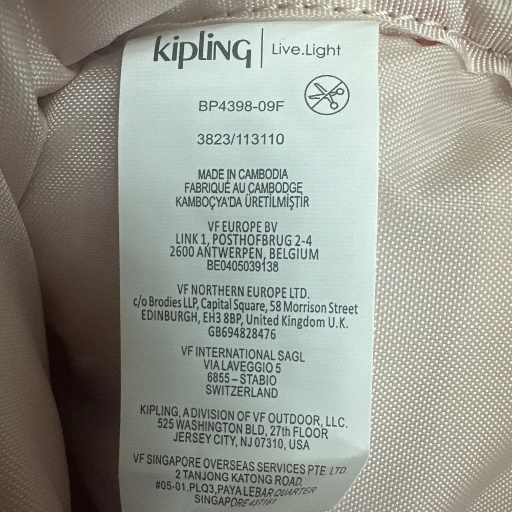 Kipling Faster Ergonomic Kids Backpack 7L True Pink School Travel